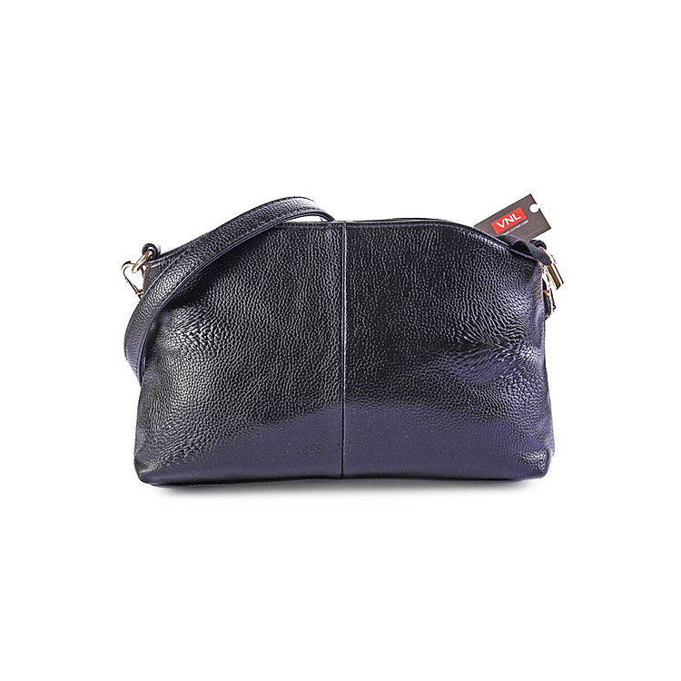 Túi Xách Nữ Cầm Tay Da Thật Cao Cấp Da Giày Việt Nam VNLTX031D - Đen