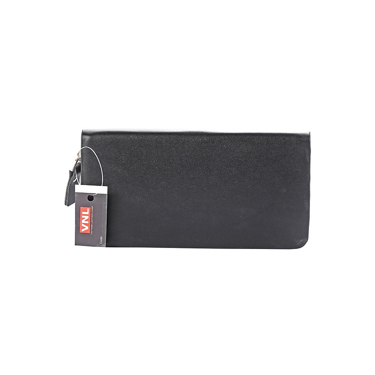 Ví Nữ Cầm Tay Da Thật Cao Cấp Da Giày Việt Nam VNLVN028D - Đen