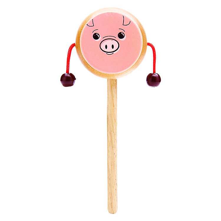 Đồ Chơi Gỗ Trống Lung Tung Vietoys Hình Heo VT3P-0048-1