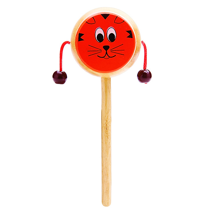 Đồ Chơi Gỗ Trống Lung Tung Vietoys Hình Mèo VT3P-0048-2