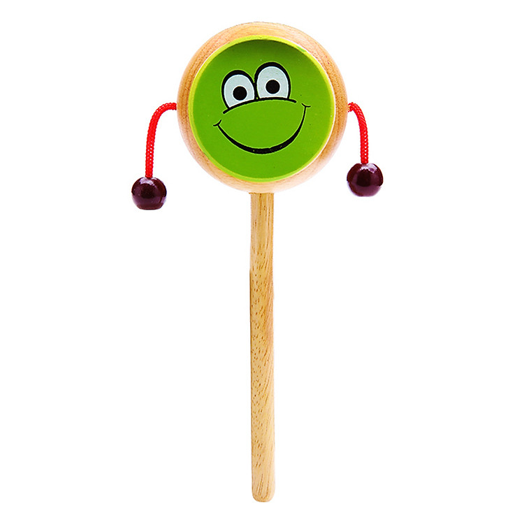 Đồ Chơi Gỗ Trống Lung Tung Vietoys Hình Ếch VT3P-0048-3