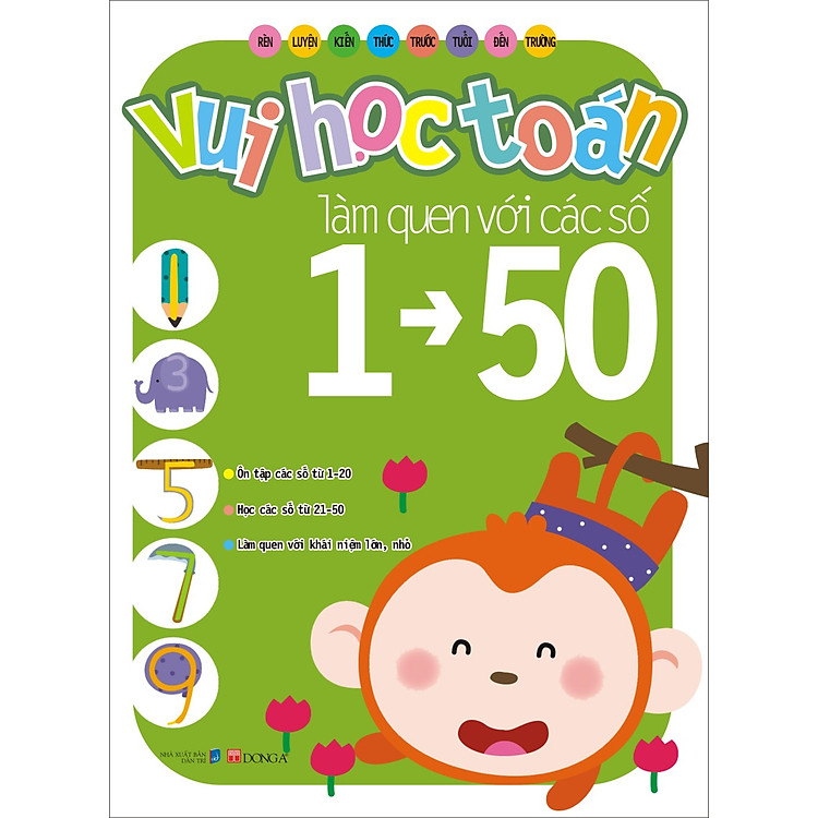 Sách Vui Học Toán - Làm Quen Với Các Con Số Từ 1 Đến 50