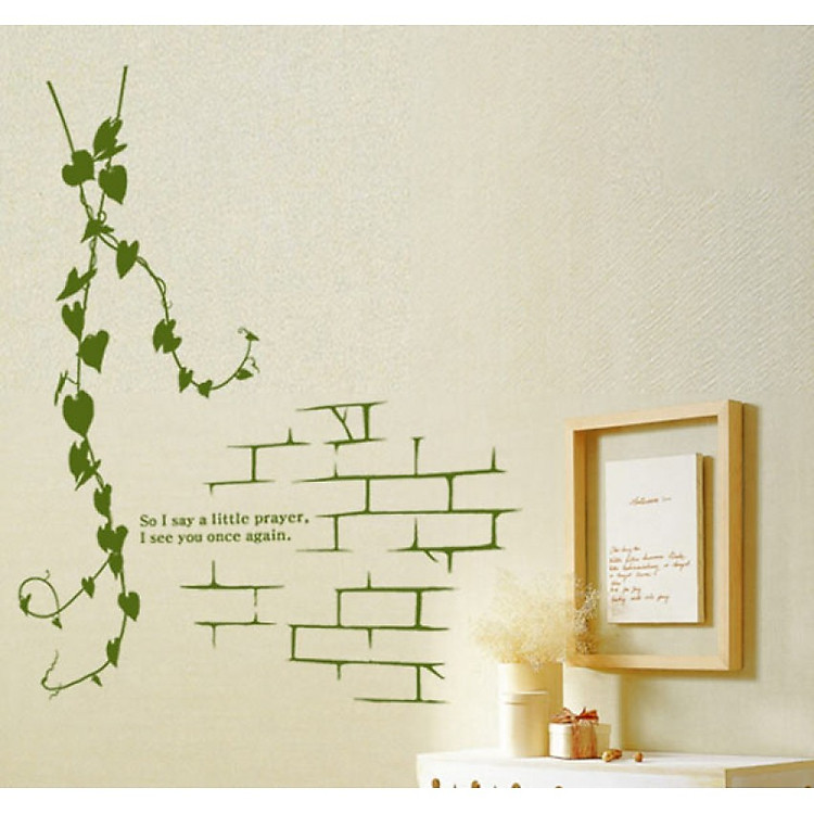 Decal Dán Tường NineWall Leaf NG017