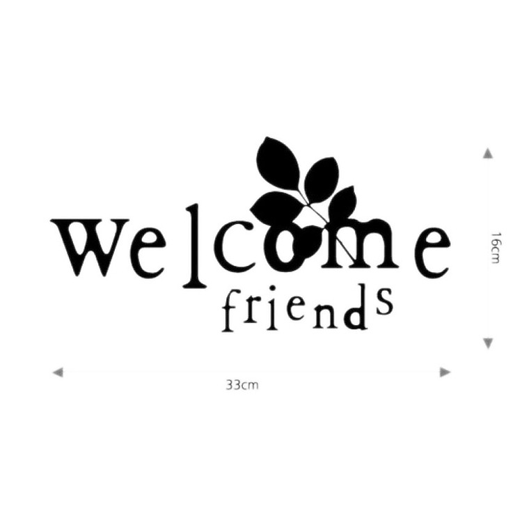 Decal Dán Tường NineWall Welcome TW022