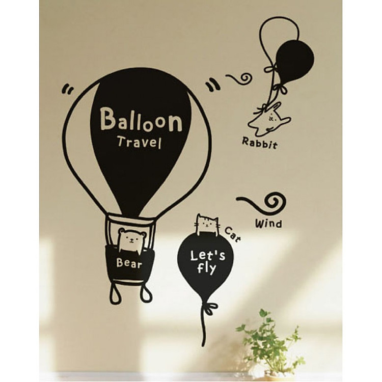 Decal Dán Tường NineWall Balloon BA042