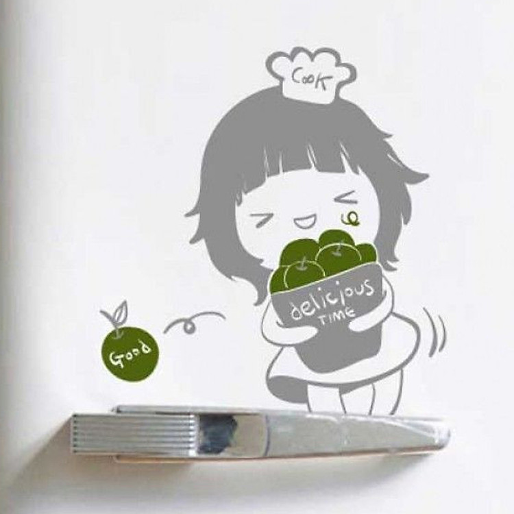 Decal Dán Tường NineWall Delicious DK025