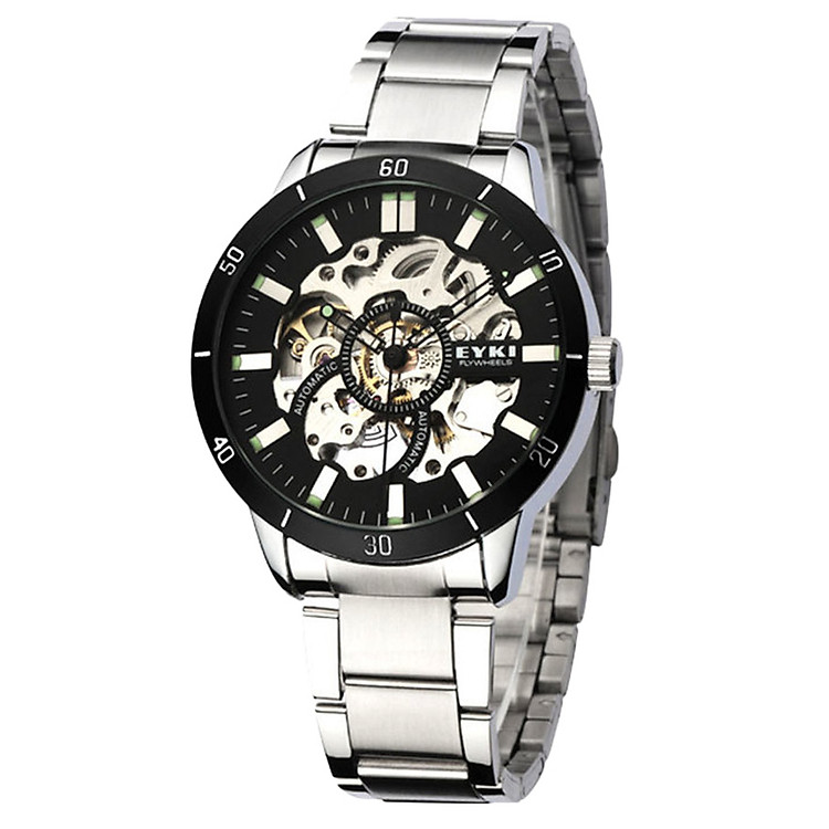 Đồng Hồ Nam Dây Kim Loại EYKI W8495 - Đen