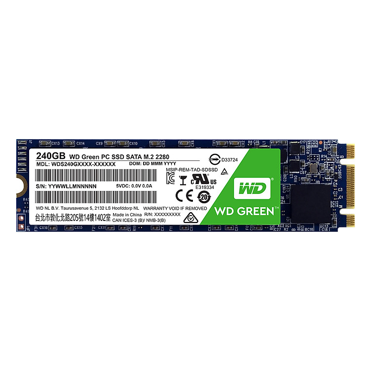 Ổ Cứng SSD M.2 WD Green 240GB - WDS240G1G0B - Hàng chính hãng