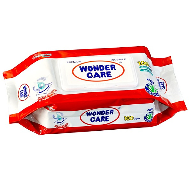 Khăn Ướt Wonder Care 100 Tờ