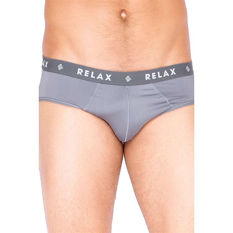 Quần Brief Thun Lạnh Giãn 4 Chiều Relax RLTK022 - Xám Đậm