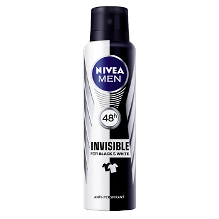 Xịt Khử Mùi Nivea Black & White Cho Nam 150ml - 82241