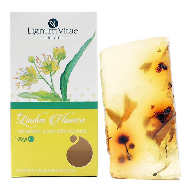 Xà Bông Thiên Nhiên Tẩy Tế Bào Chết - Hoa Bồ Đề Lignum Vitae Linden Flowers (100g) - 0078-z