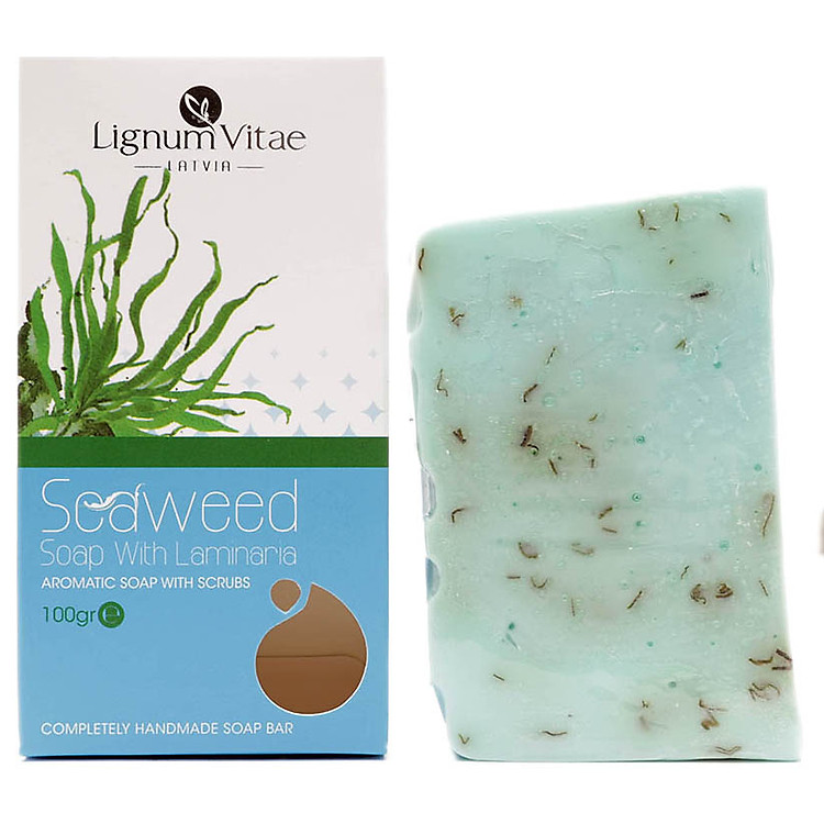 Xà Bông Thiên Nhiên Tẩy Tế Bào Chết - Tảo Biển Laminaria Lignum Vitae Seaweed (100g) - 0067-z