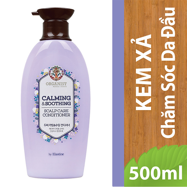 Kem Xả Organist Calming & Soothing Scalp Care Chai 500ml