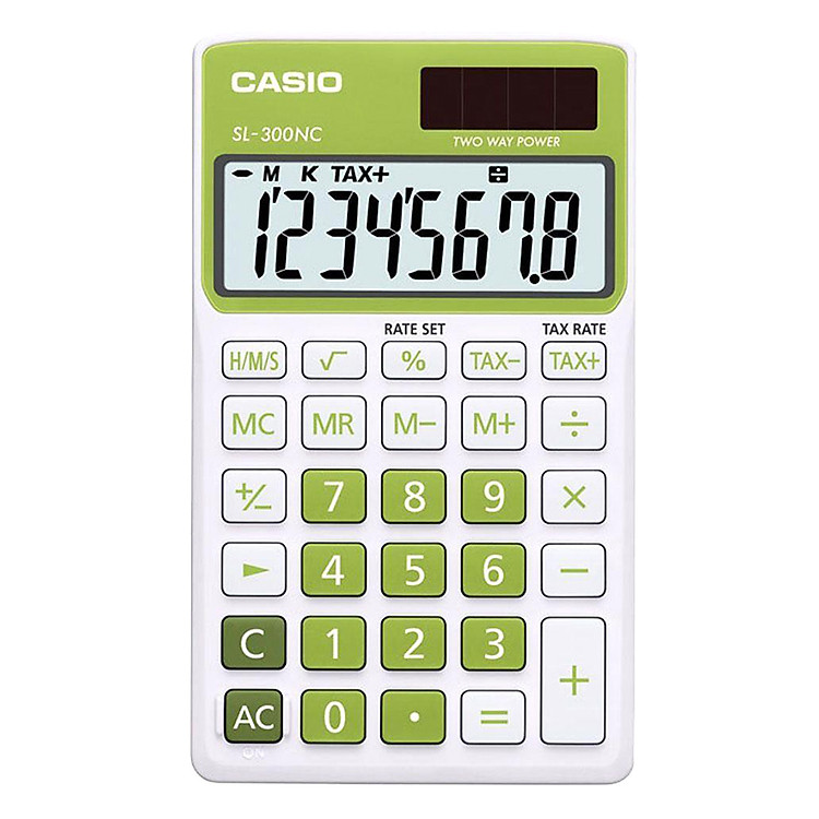Máy Tính Để Bàn Casio SL-300NC - Xanh Lá
