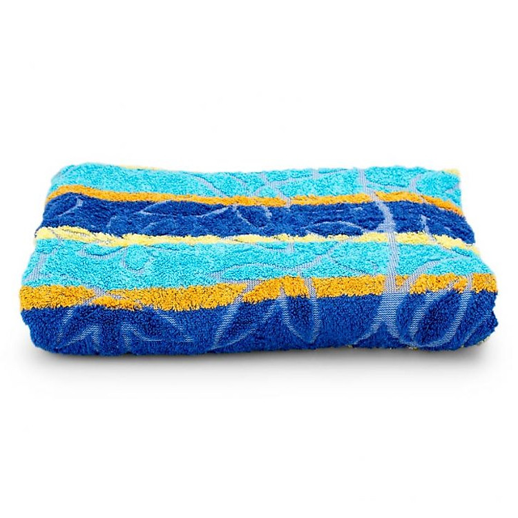 Khăn Tắm Sọc Chạm Cành Lá Quảng Phú BQ18 (65 x 130 cm)