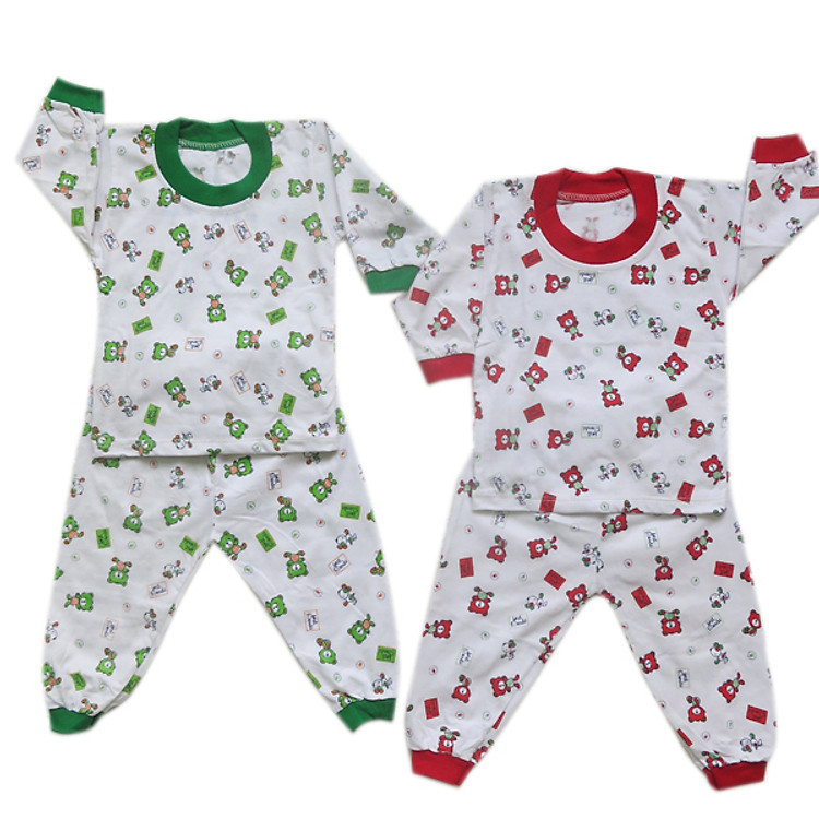 Combo 2 Bộ Tay Dài Bo In Hình Thú MihaBaby BD01