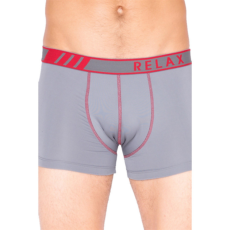 Quần Boxer Thun Lạnh Giãn 4 Chiều Relax RLTK025 - Xám Đậm