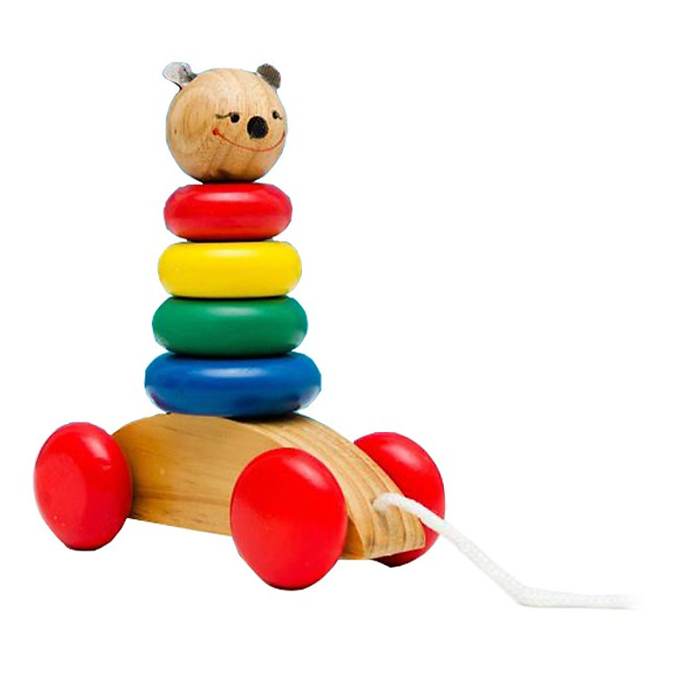 Đồ Chơi Gỗ EDUGAMES Xe Con Gấu GA548