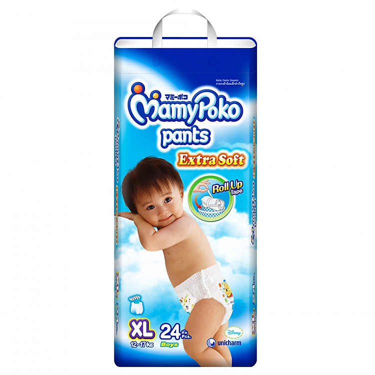 Tã Quần Mamypoko Bé Trai XL24 (24 Miếng)