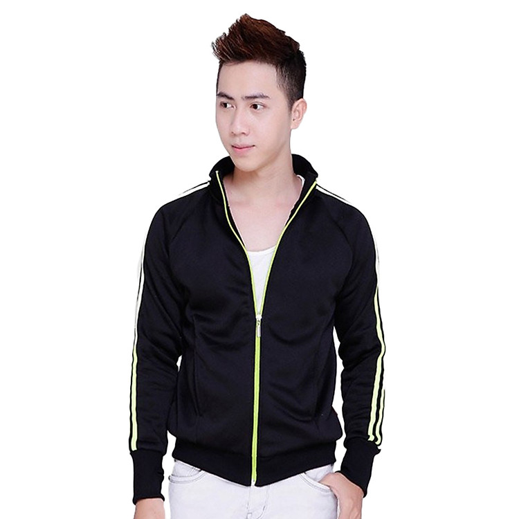 Áo Khoác Nam Nữ Xỏ Ngón Dây Viền Phúc An xn0013_den - Đen