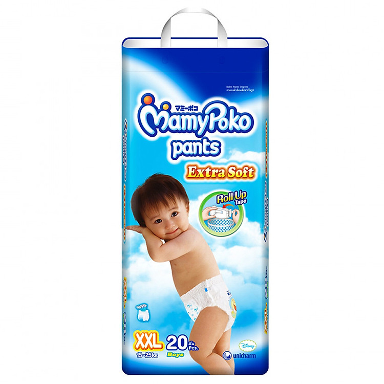 Tã Quần Mamypoko Bé Trai XXL20 (20 Miếng)