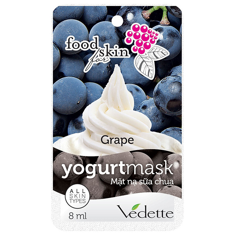 Mặt Nạ Sữa Chua Vedette Nho 8ml