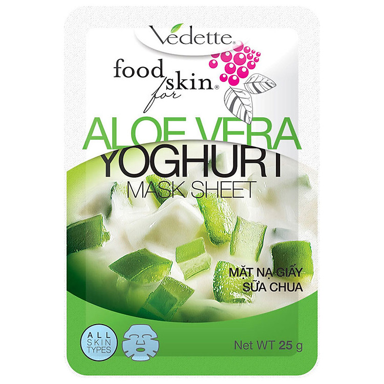Mặt Nạ Giấy Sữa Chua Vedette Nha Đam 25g