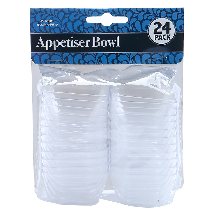 Bộ 24 Chén Nhựa Khai Vị Trong Suốt Uncle Bills YT0041