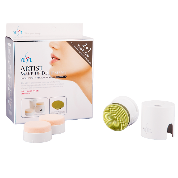 Máy Yufit Massage Rửa Mặt Và Đánh Phấn Nền 2 in 1 It's Well Plus - IWP002