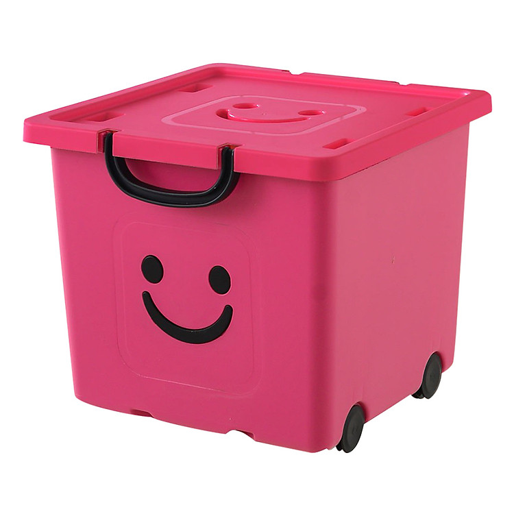 Thùng Nhựa Happy Box Yuwon PS YW-02 - Hồng Đậm (Size Vừa)