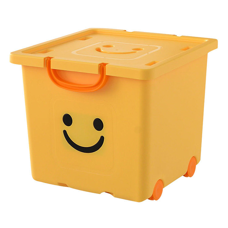 Thùng Nhựa Happy Box Yuwon PS YW-07 - Vàng Nhạt (Size Vừa)