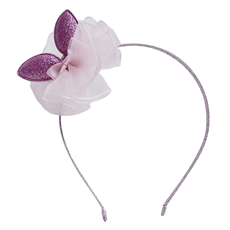 Cài Tóc Đính Tai Thỏ Nhũ Bảo Ngọc BN-2017-03 - Hồng