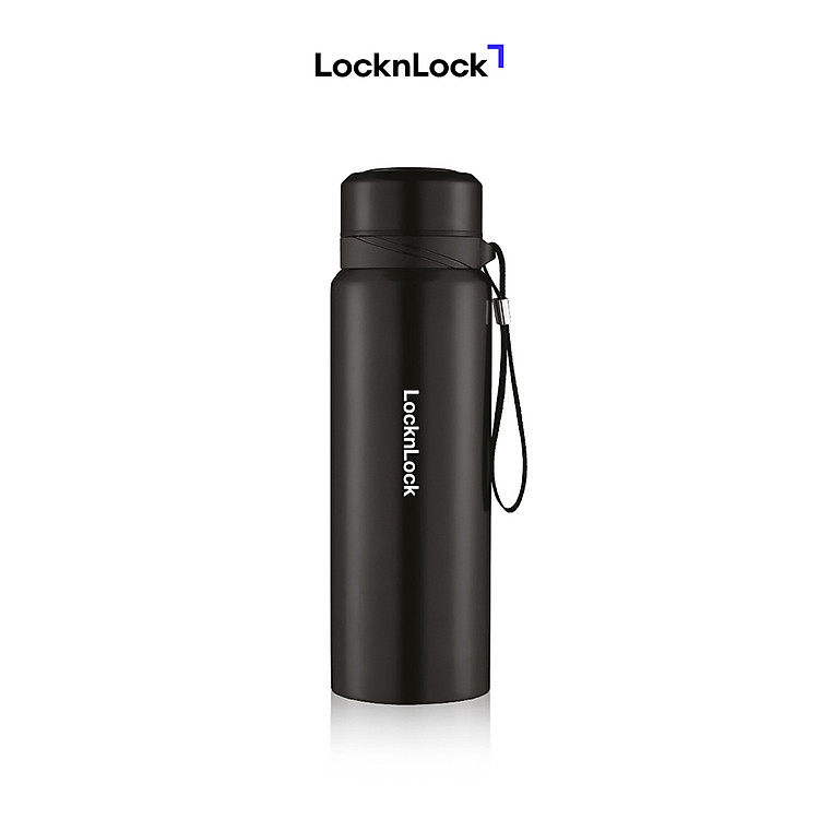 Bình Giữ Nhiệt Bằng Thép Không Gỉ Lock&Lock Vacuum Bottle LHC6180BLK (800ML) - Màu