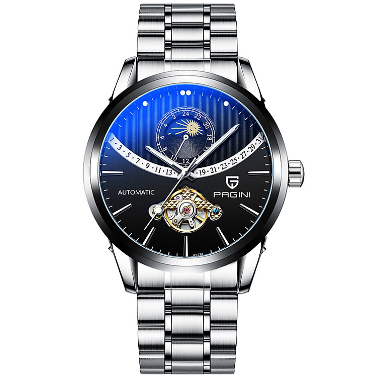 Đồng Hồ Cơ Nam PAGINI, Đồng hồ cơ PAGINI, Đồng hồ chống nước PAGINI, Đồng hồ Automatic PAGINI - Dây Thép Không Gỉ - Đẳng Cấp Doanh Nhân