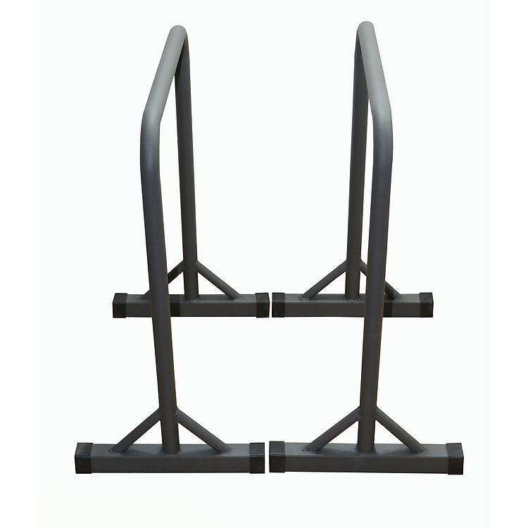 Xà kép Parallettes Dip cao 90cm, Pocorrys PAD-09, Màu đen chân lam