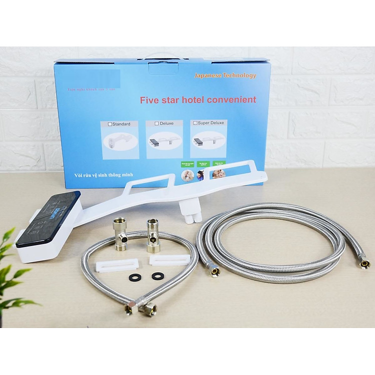 2 Vòi xịt vệ sinh thông minh cao cấp có nước ấm Super Deluxe Bidet