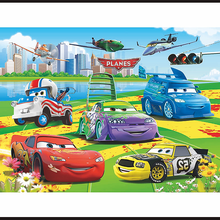 Tranh ghép gỗ 40 mảnh - Xe và ôtô Maxwin