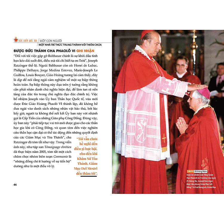 ĐỨC GIÁO HOÀNG BIỂN ĐỨC XVI - RẤT KHIÊM NHU RẤT VĨ ĐẠI - Ảnh 7