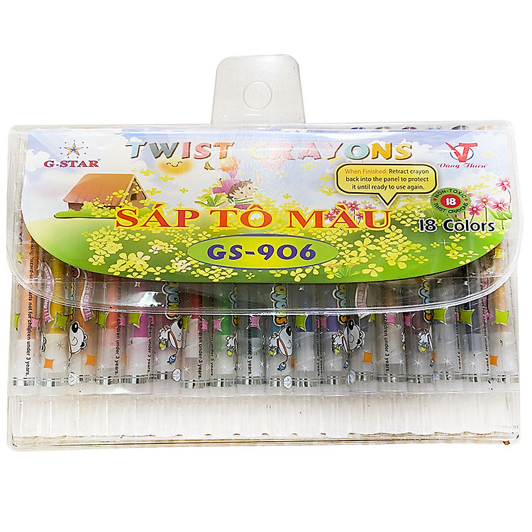 Bút Sáp Vặn Ngắn HQ G-Star 906-18 - Ảnh 3