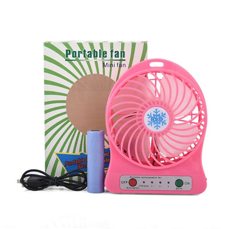 Quạt mini cầm tay 3 chế độ gió (màu ngẫu nhiên)