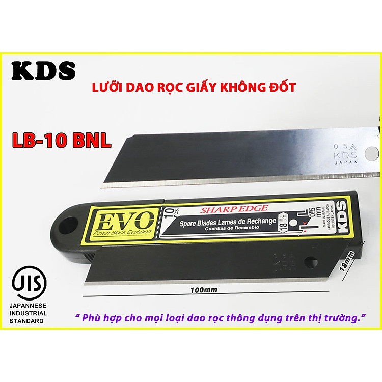 Lưỡi dao không đốt 18mm KDS LB-10BNL - Ảnh 4