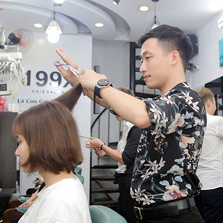 HN - Combo cắt gội sấy tạo kiểu tại 199X Hair Salon