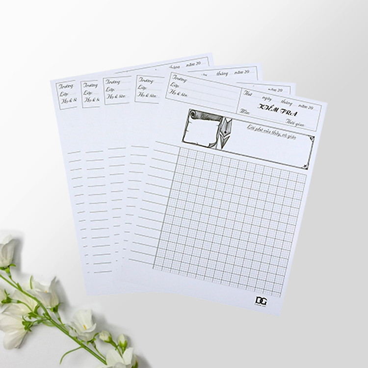 Giấy Kiểm Tra 4 Ô Ly Trắng 100gsm (15 tờ) - Ảnh 4
