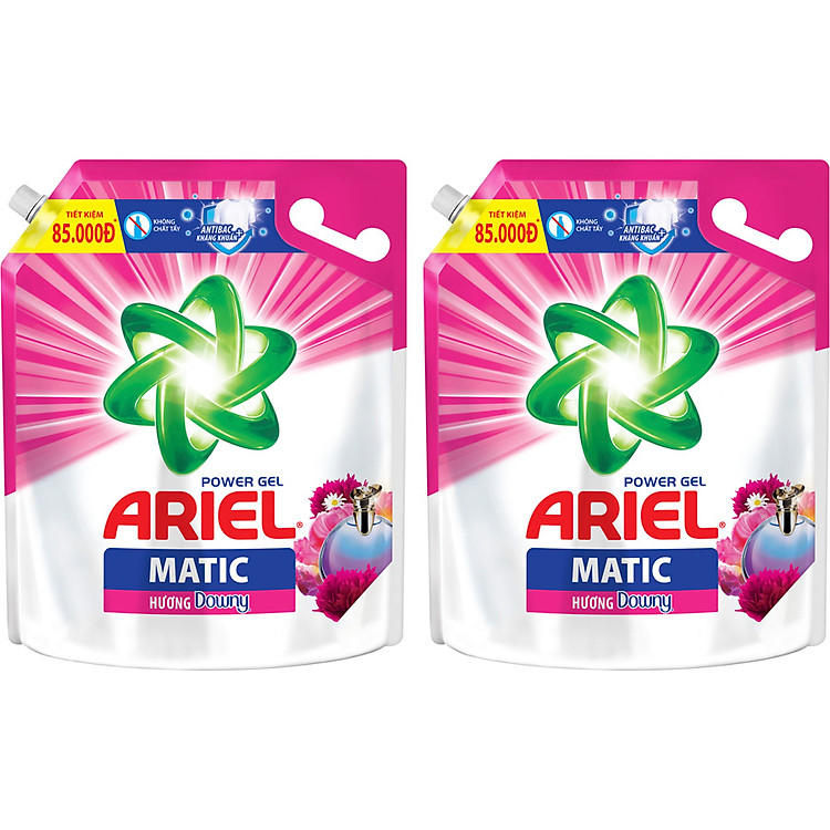 Combo 2 Nước Giặt Ariel Matic Đậm Đặc/ Hương Downy/ Khử Mùi Ẩm Mốc
