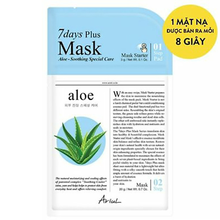 Mặt nạ 2 bước ARIUL 7 DAYS PLUS MASK