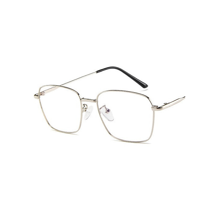 Kính Giả Cận, Gọng Kính Cận Nam Nữ Mắt Vuông Thanh Mảnh Gọng Bạc Không Độ Hàn Quốc - BLUE LIGHT SHOP