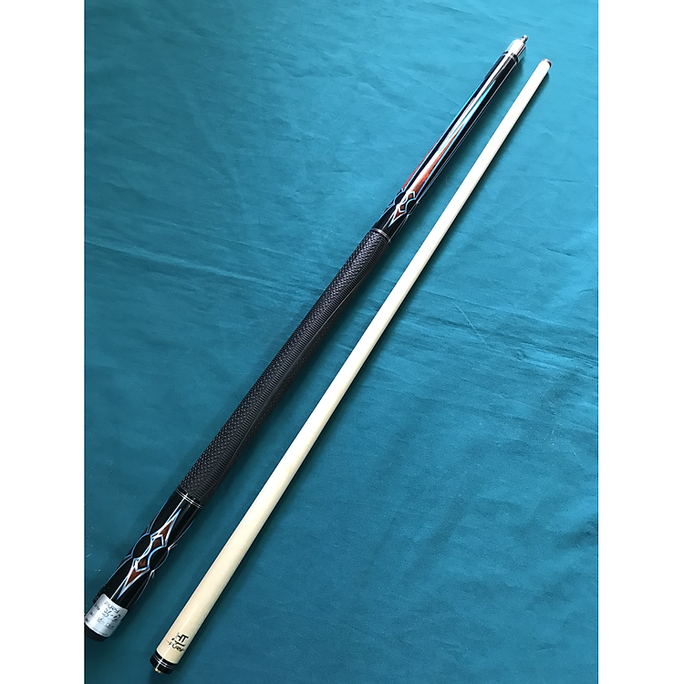 Cơ Bida Lỗ Trung Cấp Fury Xanh Đen Tay Cầm Cao Su