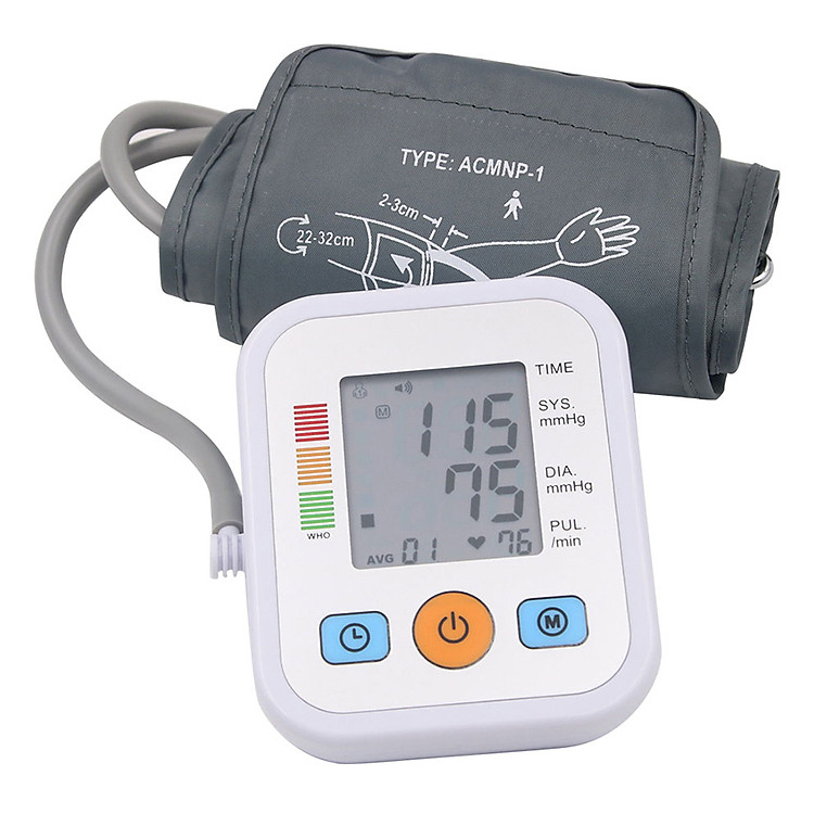 Máy Đo Huyết Áp Điện Tử Đa Chức Năng - Trắng