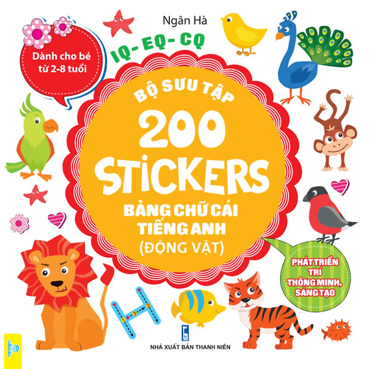 Sách Bộ sưu tập 200 Stickers Bảng chữ cái Tiếng Anh